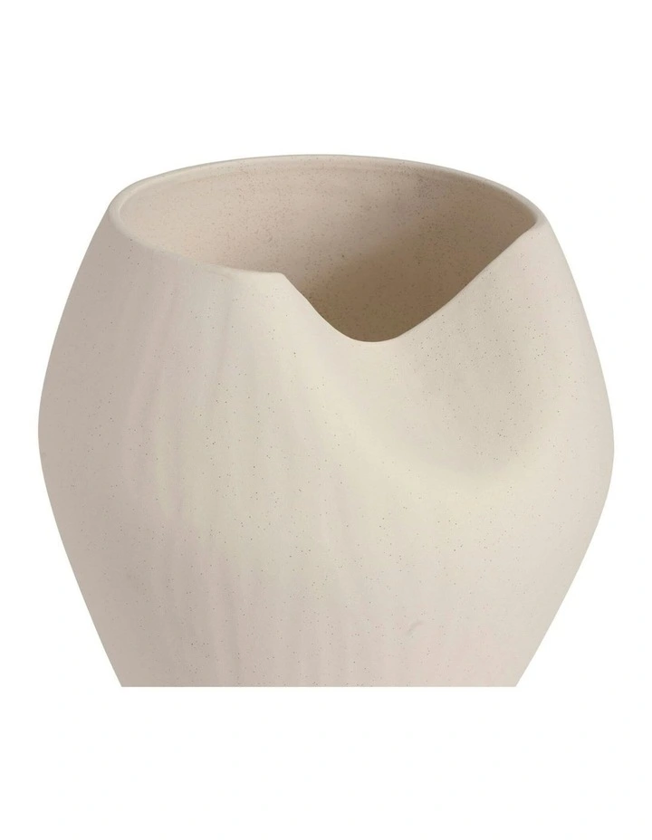 Leah Vase Speckled 43cm in Cream image 2