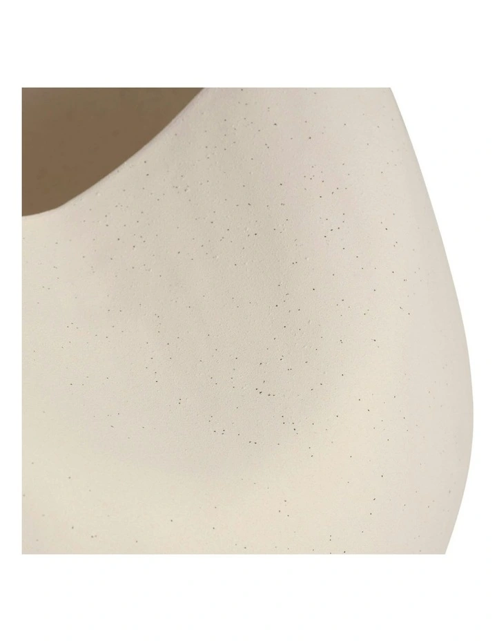 Leah Vase Speckled 43cm in Cream image 3