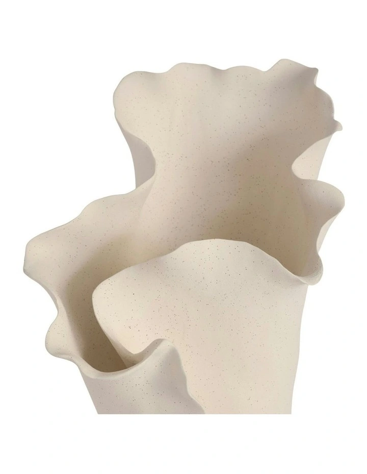 Sarah Vase Speckled 39cm in Cream image 2