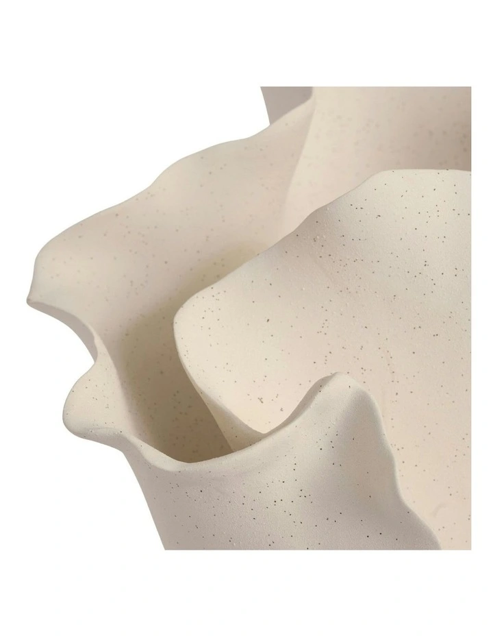 Sarah Vase Speckled 39cm in Cream image 3