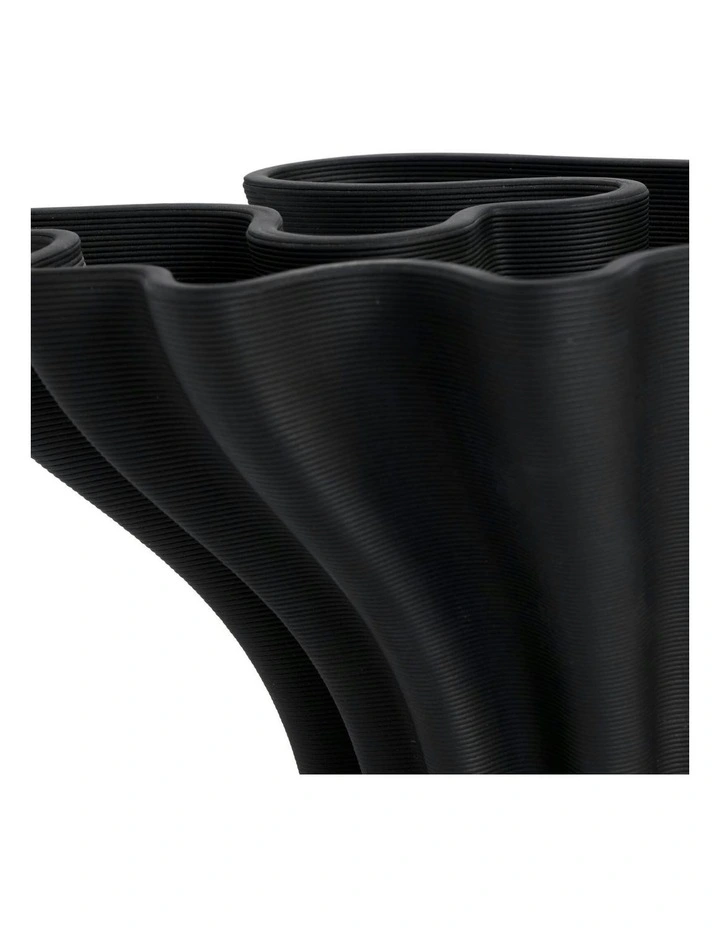 BLOSSOM Vessel Medium 35cm in Black image 3
