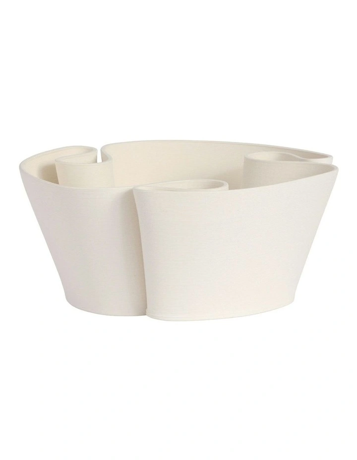 Justina Bowl 28cm in White image 2