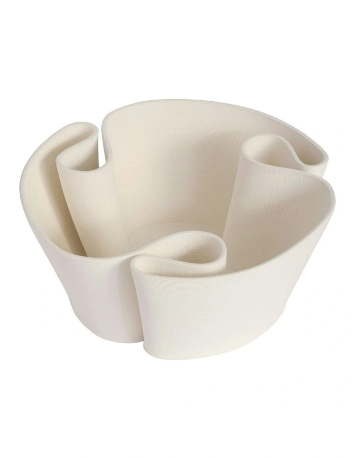 Justina Bowl 28cm in White image 3