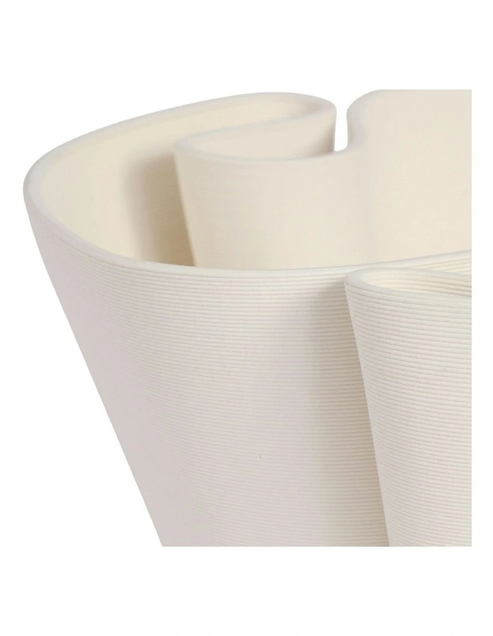 Justina Bowl 28cm in White image 4