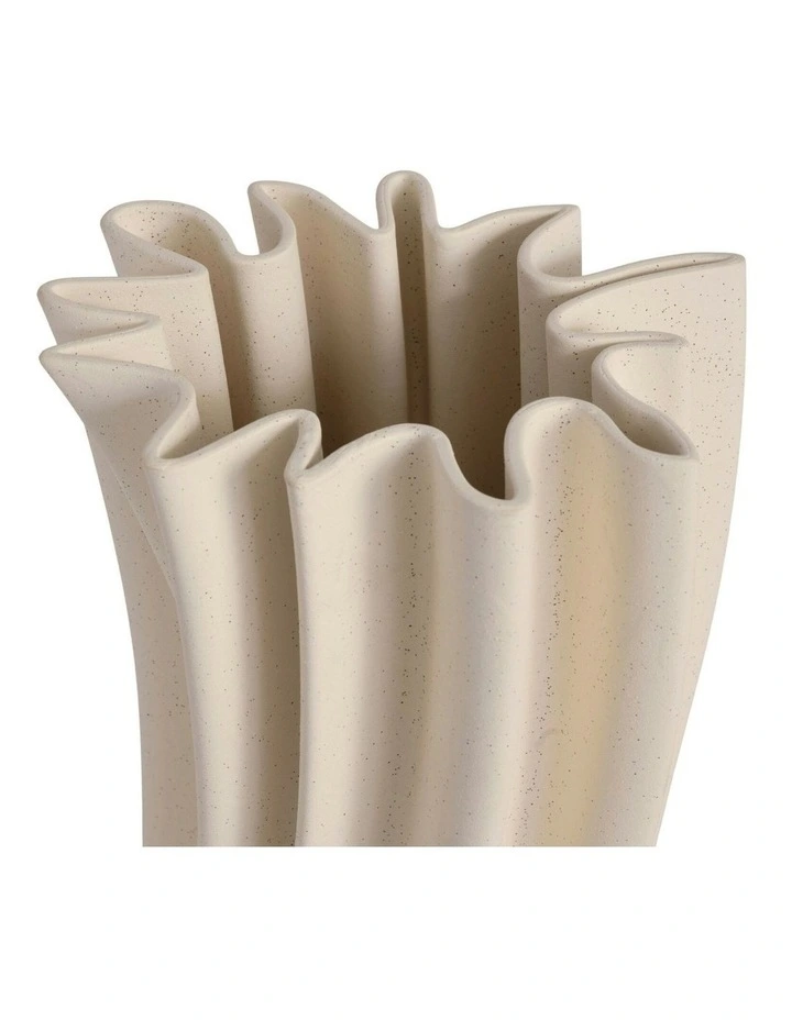 Ruth Speckle Vase 37cm in Cream image 2