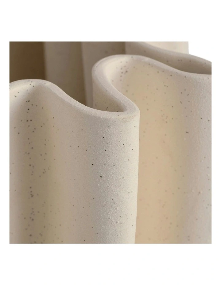 Ruth Speckle Vase 37cm in Cream image 3