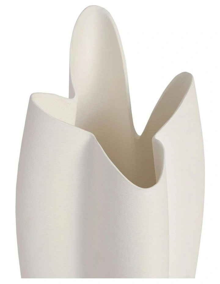TANIA Vase 44cm in White image 2