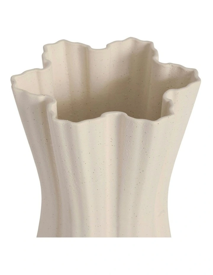 HEIDI Vase Speckle 36cm in Cream image 2