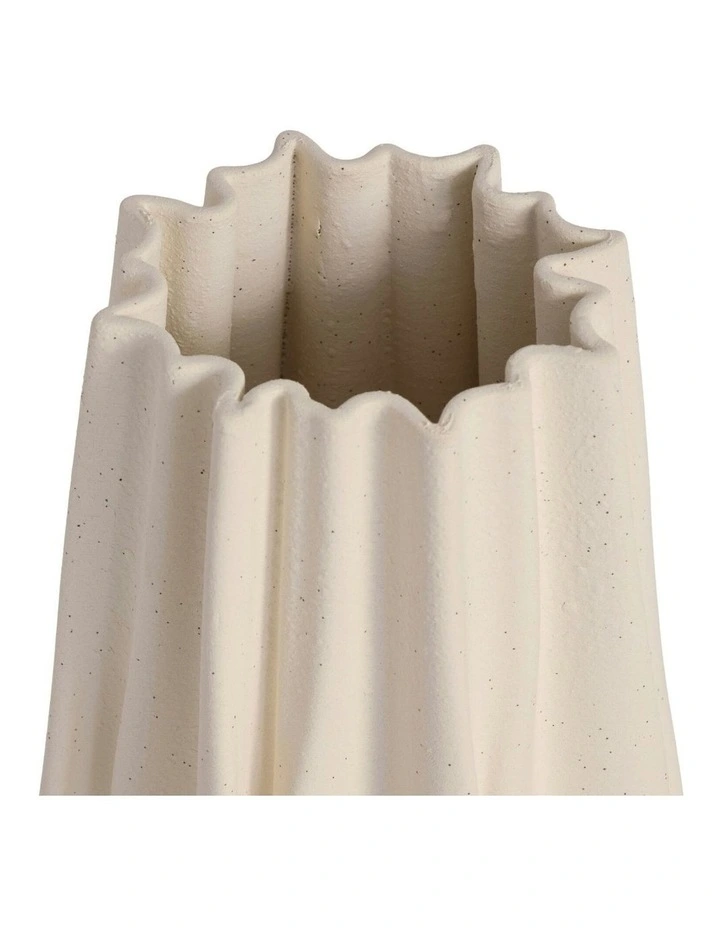 Fern Specked Vase 30cm in Cream image 2