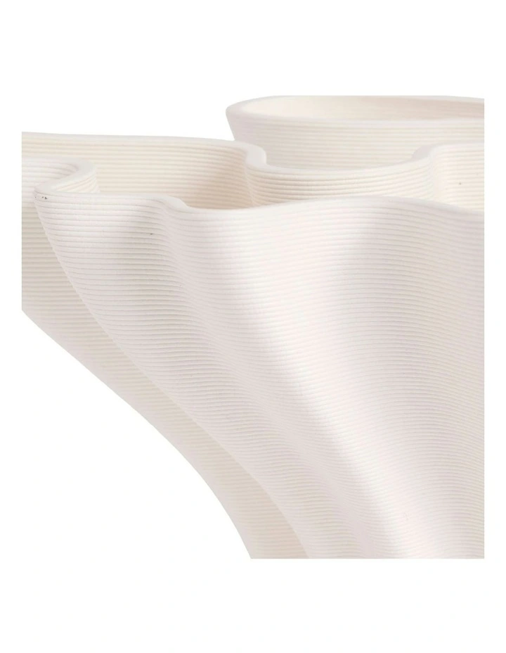 Blossom Large Vessel 46cm in White image 3