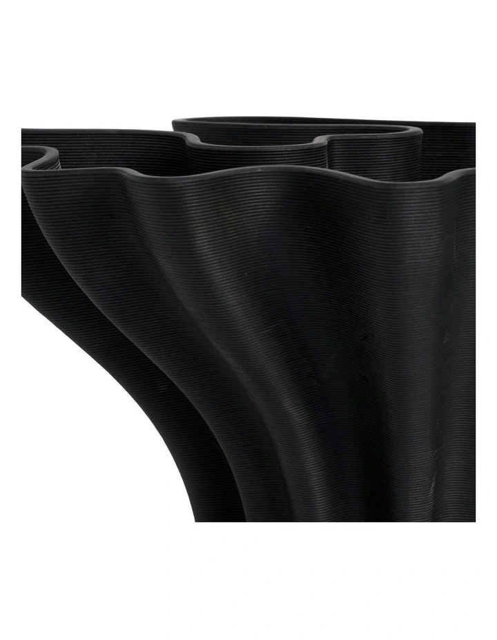Blossom Large Vessel 46cm in Black image 3