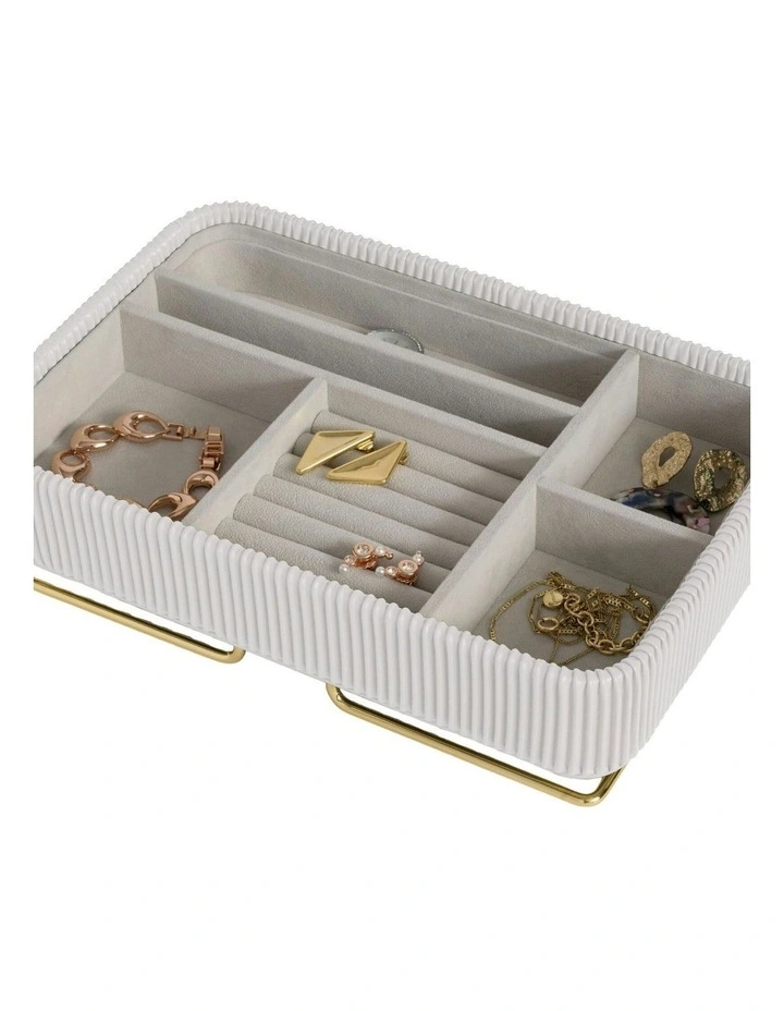 Carolina Jewellery Box in White image 3
