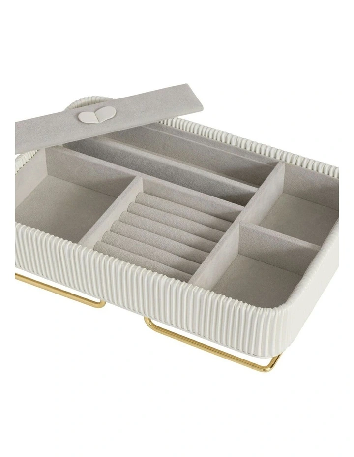 Carolina Jewellery Box in White image 5