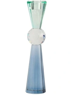 Aubrey Candle Holder 28cm in Blue