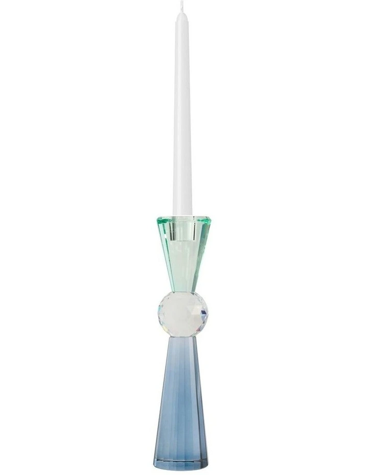 Aubrey Candle Holder 28cm in Blue image 2