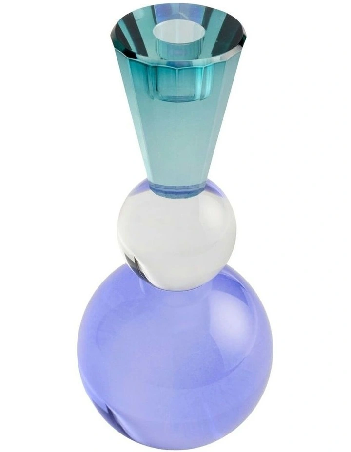 Nora Candle Holder 22cm in Blue image 3