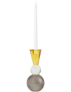 Nora Candle Holder 22cm in Grey