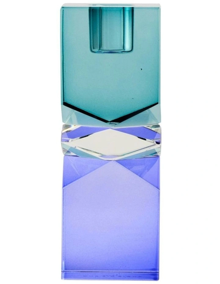 Alma Candle Holder 13.5cm in Green/Blue image 3