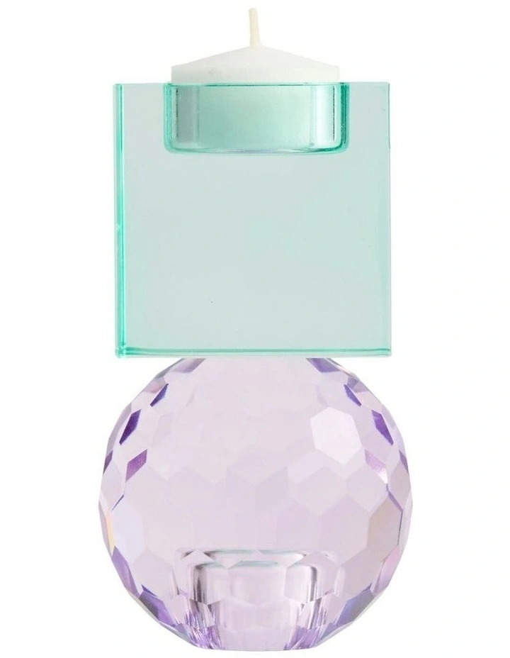 Reign Candle Holder 13.5cm in Aqua image 2
