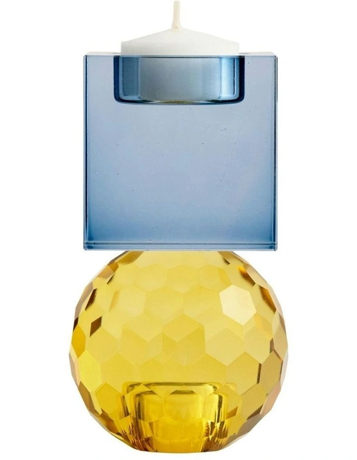 Reign Candle Holder 13.5cm in Blue image 2