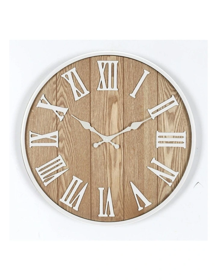 Brandon 60cm Wall Clock in Natural image 1