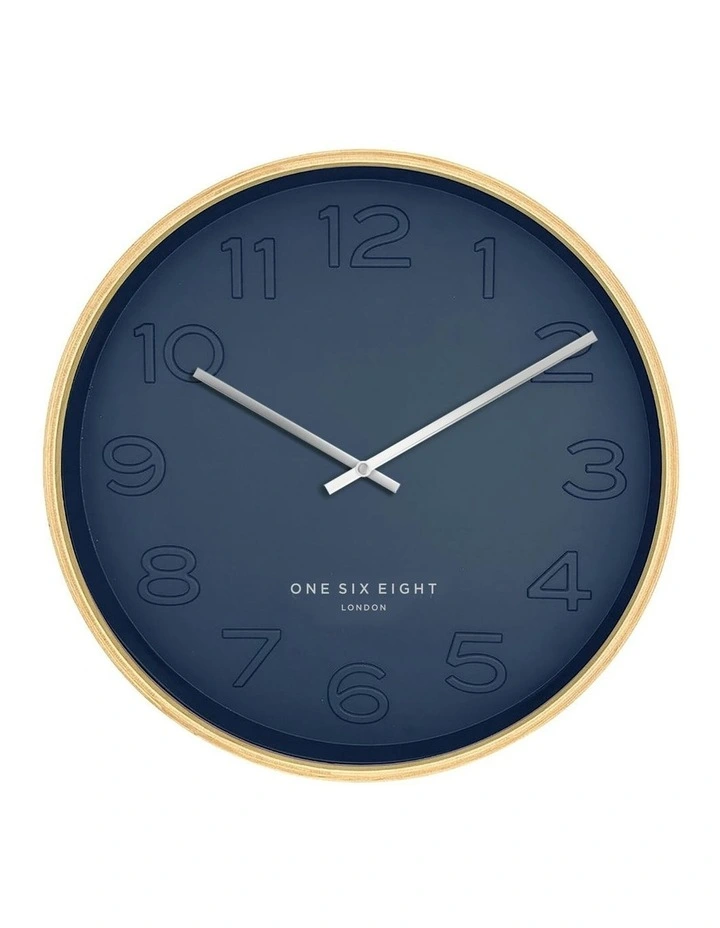 Bella 41cm Silent Wall Clock in Ocean Blue image 1