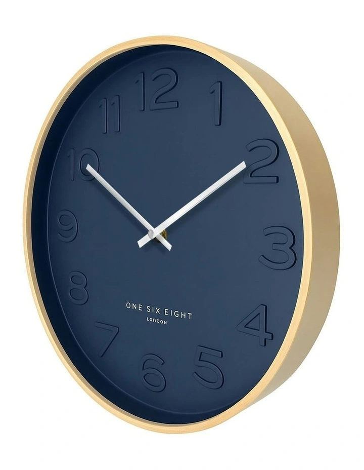 Bella 41cm Silent Wall Clock in Ocean Blue image 2