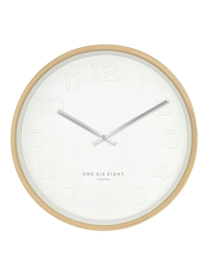 Bella Silent Wall Clock 53cm in White image 1