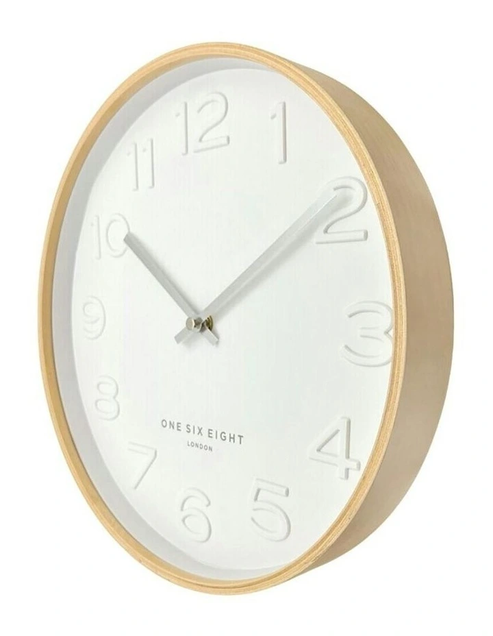 Bella Silent Wall Clock 53cm in White image 2