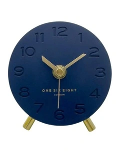 Ariel Ocean Silent Mantel Clock in Blue