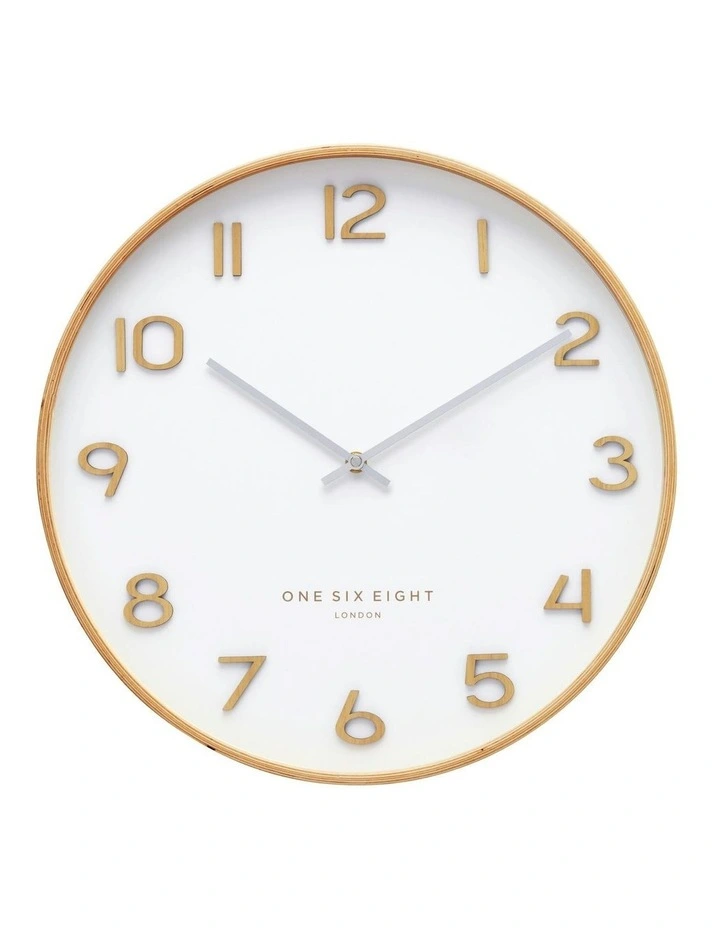 Wallace Silent Wall Clock 30cm in White image 1