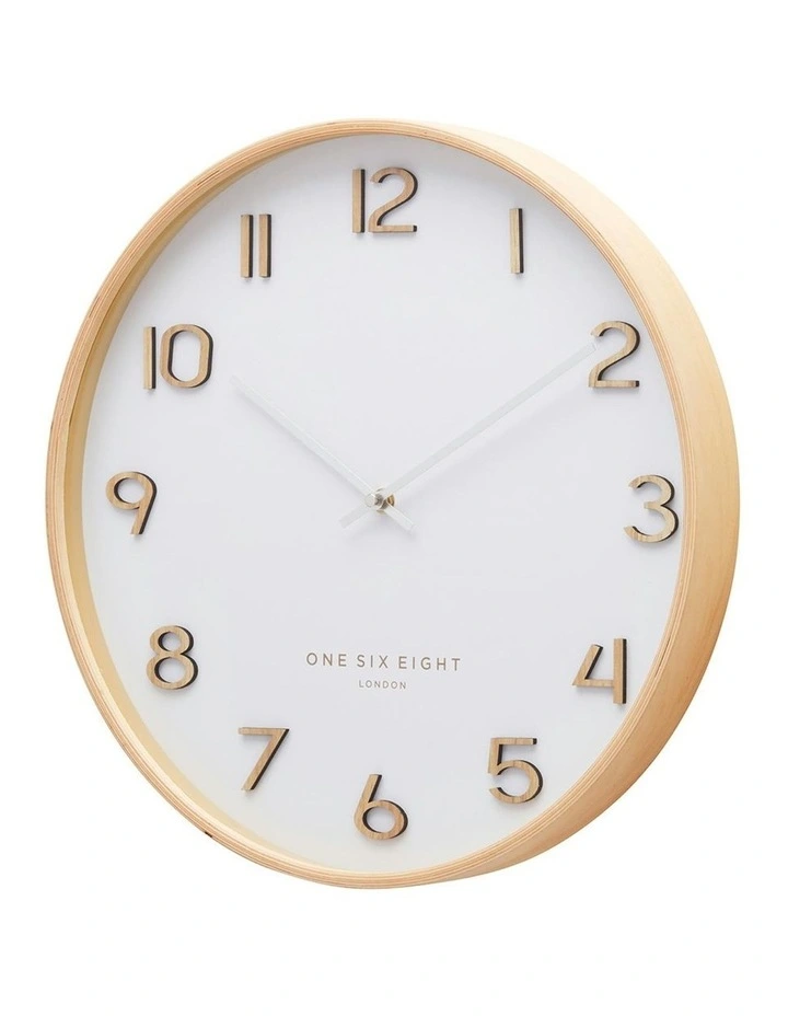 Wallace Silent Wall Clock 30cm in White image 2