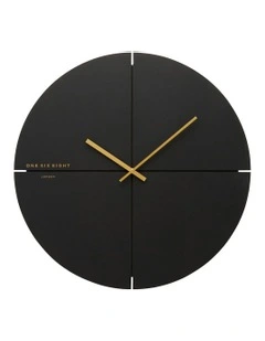 LIAM Silent Wall Clock 40cm in Black