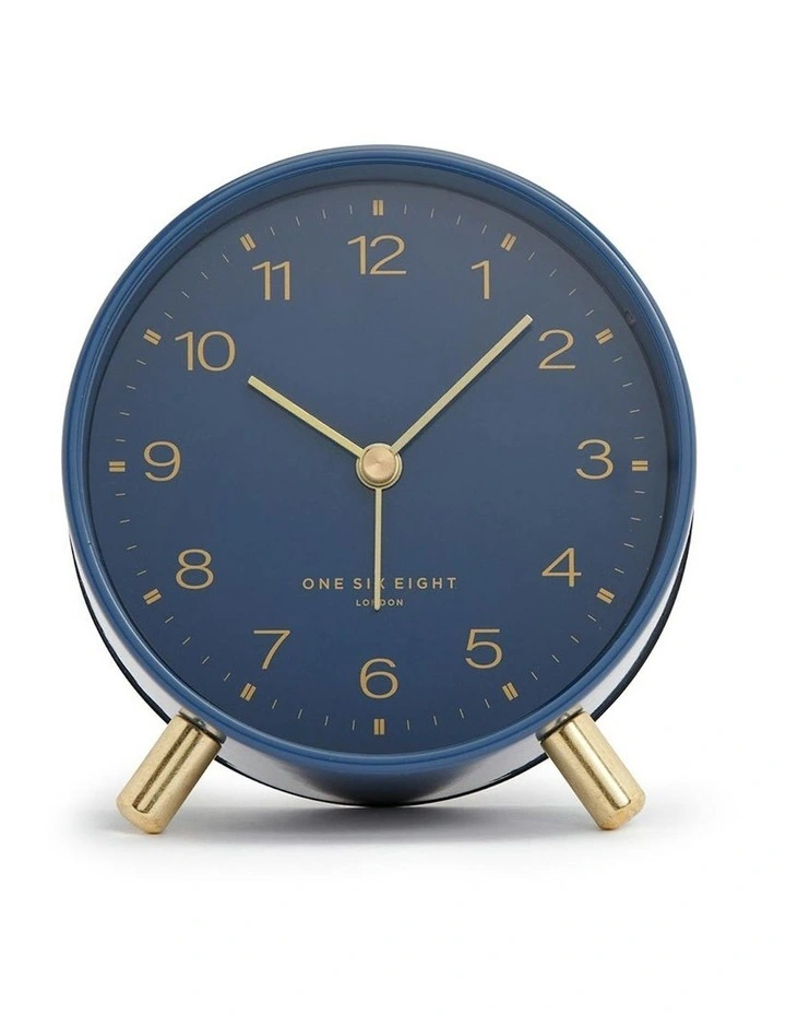 Jasper Silent Alarm Clock in Navy image 2