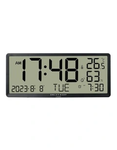 Dylan Wall/Table Oversize Digital Clock in Black