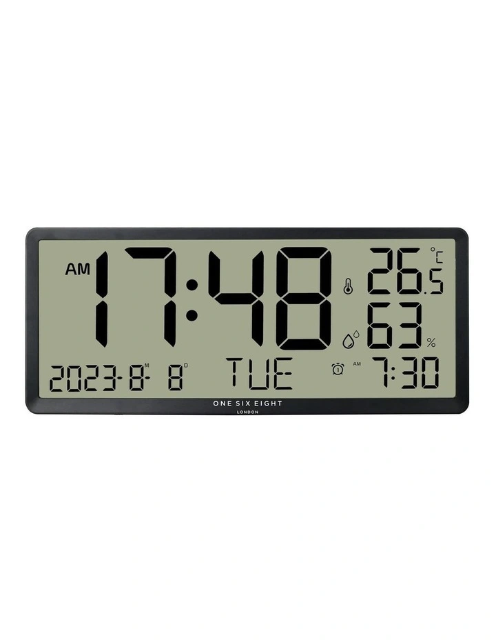 Dylan Wall/Table Oversize Digital Clock in Black image 1