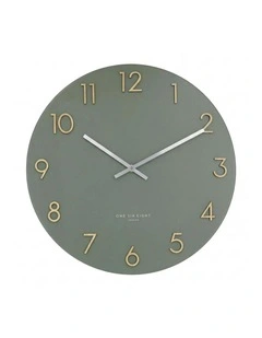 Katelyn Metal Wall Clock 40cm in Olive Green