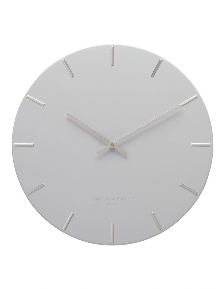 Luca Light Grey 40Cm Silent Wall Clock image 1