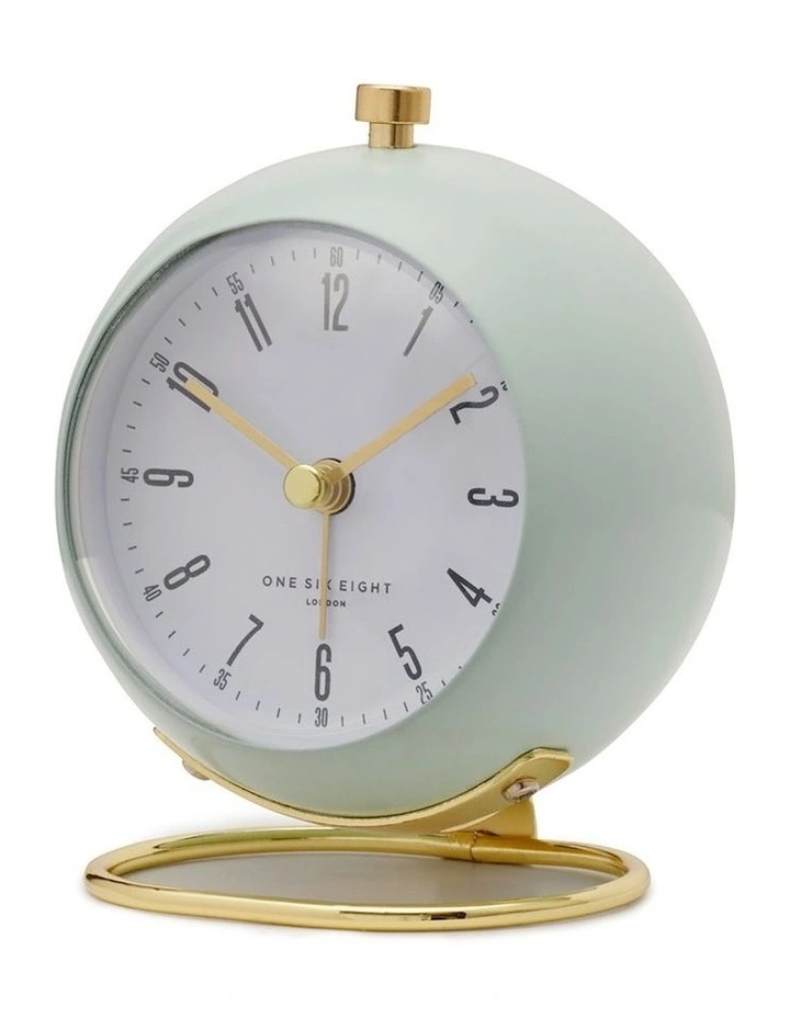 Grace Sage Silent Alarm Clock in Sage Green image 1