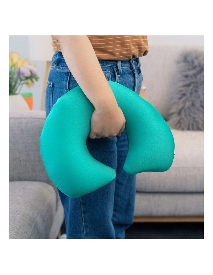 2 Ways Reversible Microfibre Travel Pillow in Green image 3