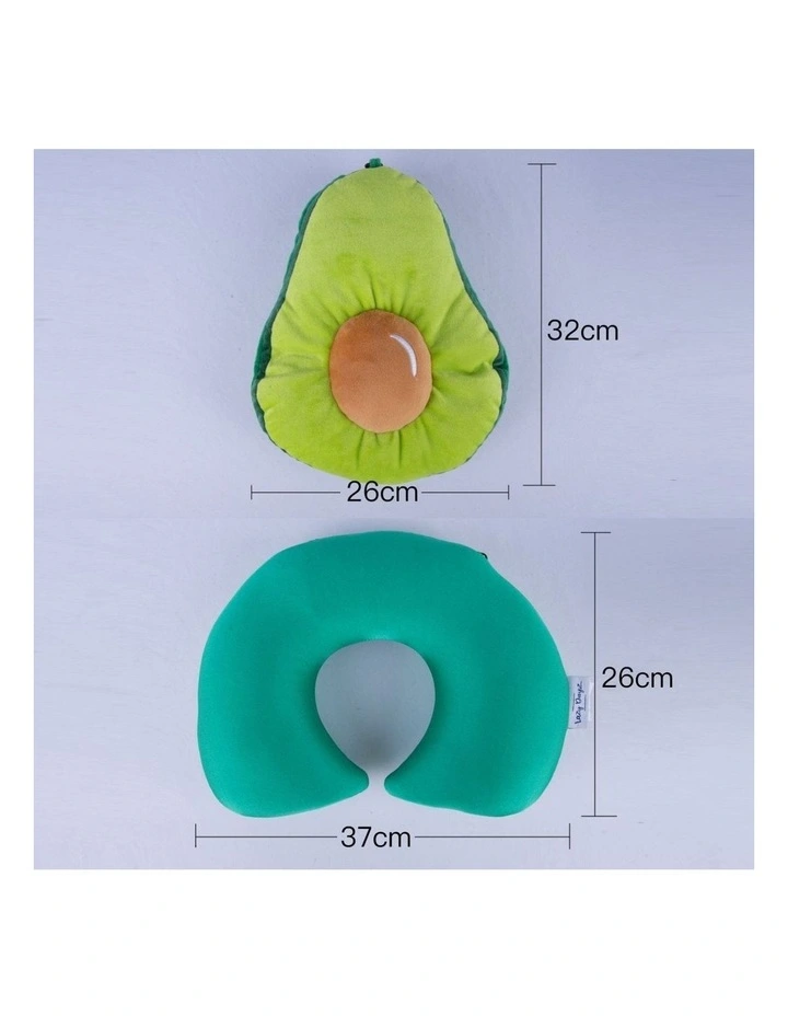 2 Ways Reversible Microfibre Travel Pillow in Green image 7