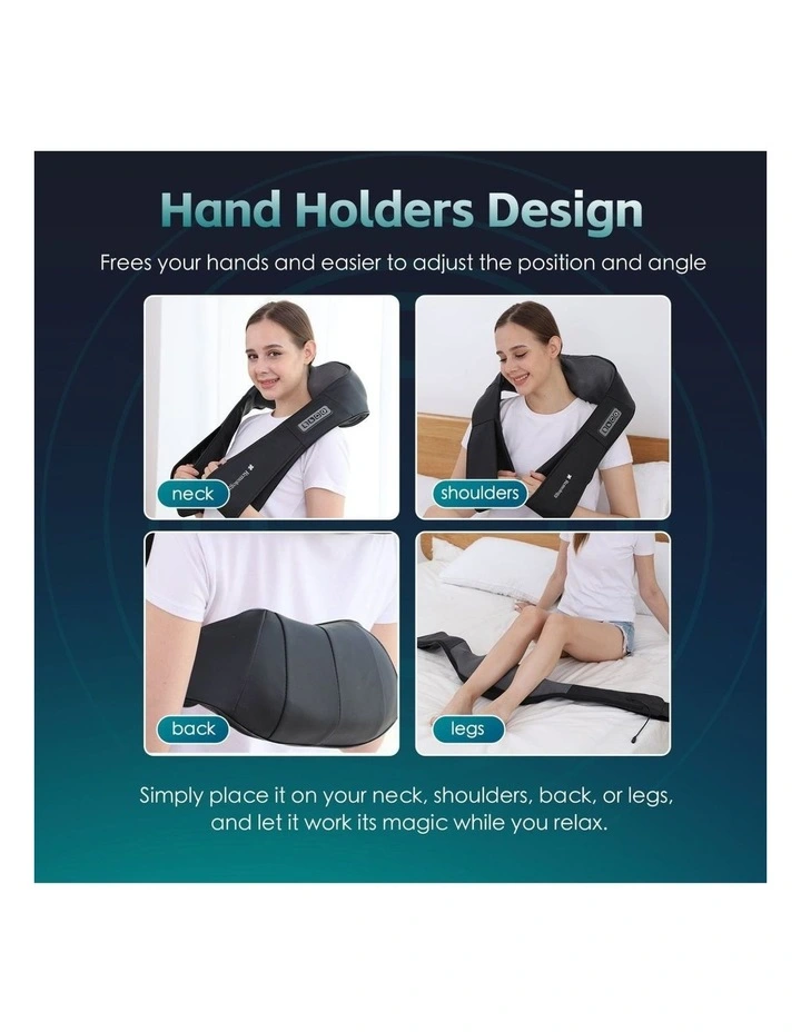Heated Shiatsu Neck and Shoulder Massager with Heat Electric Deep Tissue Massager image 3