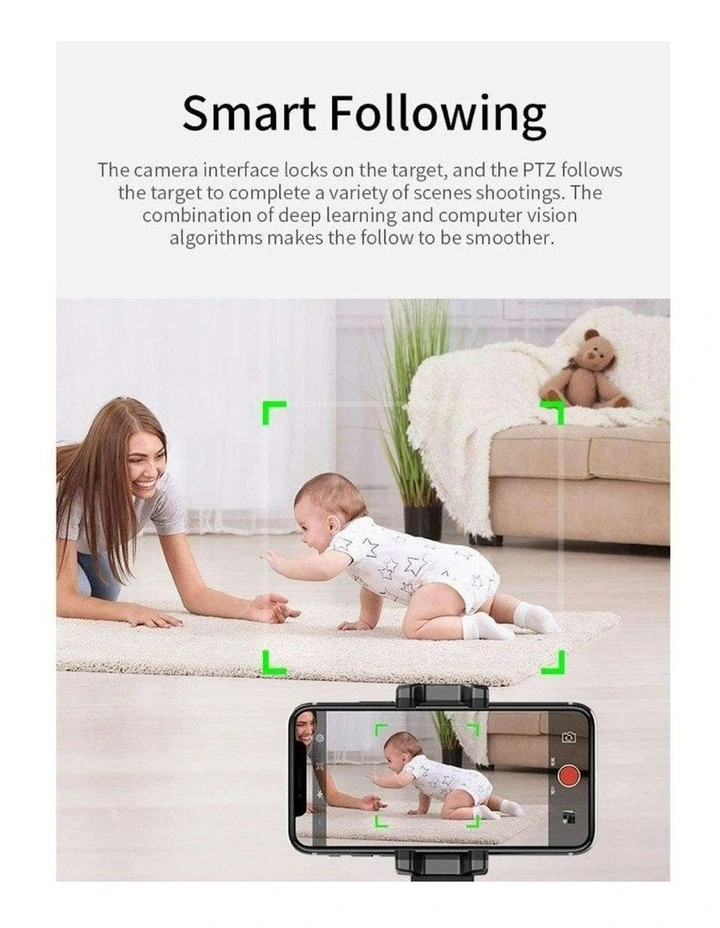 Shot Vlogging Auto Tracking Smart Phone Holder in Black image 4