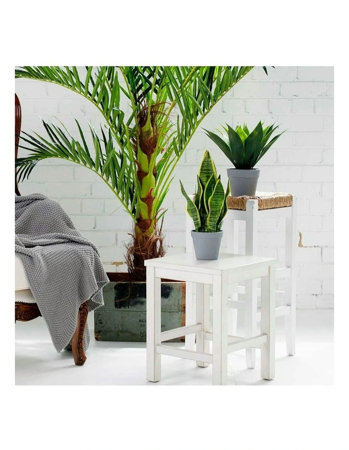 Faux Artificial Home Decor Potted Tiger Piran Plant 40cm in Green image 2