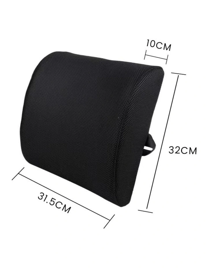 Bamboo Memory Foam Lumbar Support Cushion image 2