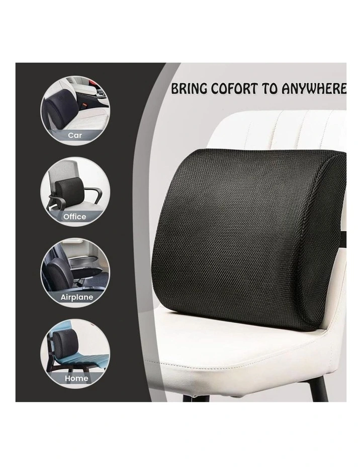 Bamboo Memory Foam Lumbar Support Cushion image 5