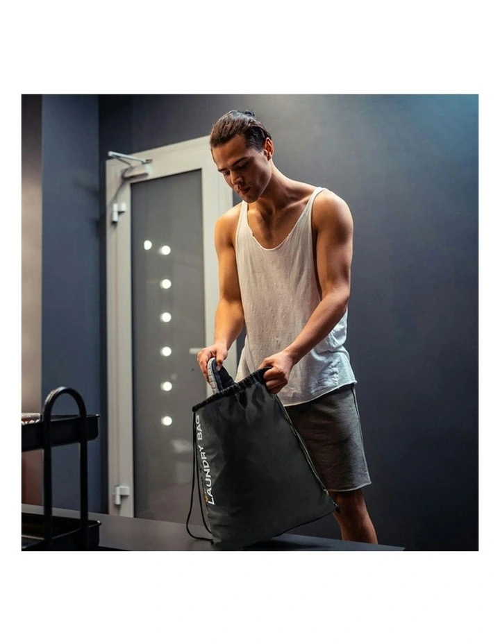 Water Resistant Travel Laundry Bag Organiser 4 Pack in Black image 6