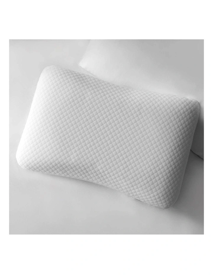 Premium Cool Gel Neck Relief Memory Foam Pillow in White image 4