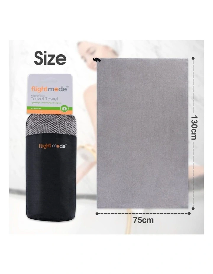 MicroFibre Travel Towel in Grey image 7