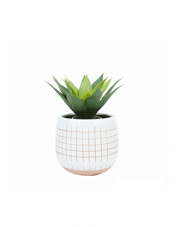 Faux Artificial Potted Succulent Plant 35cm image 4